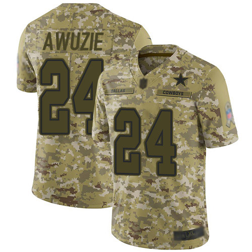 Men Dallas Cowboys Limited Camo Chidobe Awuzie #24 2018 Salute to Service NFL Jersey->dallas cowboys->NFL Jersey
